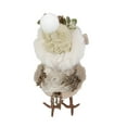 thumbnail image 5 of Northlight Plush Bird in Santa Hat Christmas Figure - 8" - Beige and White, 5 of 5