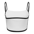 thumbnail image 2 of HNMKIU Women's Square Neck Longline Workout Camisole with Sports Bra Support Crop Yoga Top Built in Bra Tank Tops for Women White,XL, 2 of 5