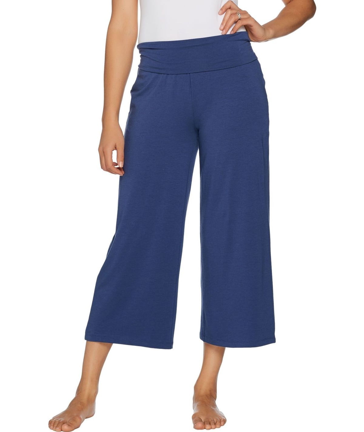 Anybody - AnyBody Loungewear Foldover Waist Gaucho Pants Women's ...