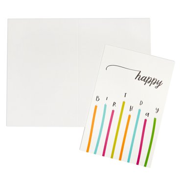 WDIKLER 20 PCS Happy Birthday Cards Assortment With Envelopes & Birthday Stickers,4x6 Inches Blank Birthday Cards Bulk For Women,Family, Kids, Friends