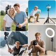 thumbnail image 2 of Eocean Tripie para Celular de 157 cm/62'', Selfie Stick con Control Remoto Bluetooth, Tripode para Celular Extensible con Rotaci&oacute;n de 360&deg; Y 180&deg;, Compatible con iPhone 17/1, 2 of 6