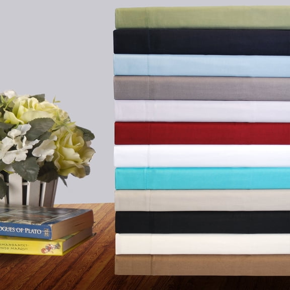 300-Thread-Count Pillowcases, Premium Long-Staple Cotton, 12 Colors Teal / King
