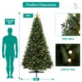 thumbnail image 3 of Naomi Home Evangeline Traditional Christmas Tree- Color: Green, Size: 7.5ft, 3 of 15