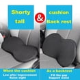 thumbnail image 3 of Dww-car Seat Cushion - Memory Foam Car Seat Cushion - Sciatica & Lower Back Pain Relief - Driving Car Seat Cushion - Drivers Road Trip Essentials (bla, 3 of 4