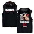 thumbnail image 4 of Camisetas sin mangas con capucha de Anime Slam Dunk para hombre, Shohoku Sakuragi Hanamichi, camisetas de Manga de algodón, chaleco informal de gran tamaño, 4 of 4