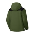thumbnail image 4 of WTOBBY Men's Colorblock Waterproof Windbreaker Jacket for Outdoor - Hooded with Zip-Up, Multi-Pockets,Ideal for Hiking, Wind Protection, and Stylish Casual Wear,Army Green L, 4 of 8