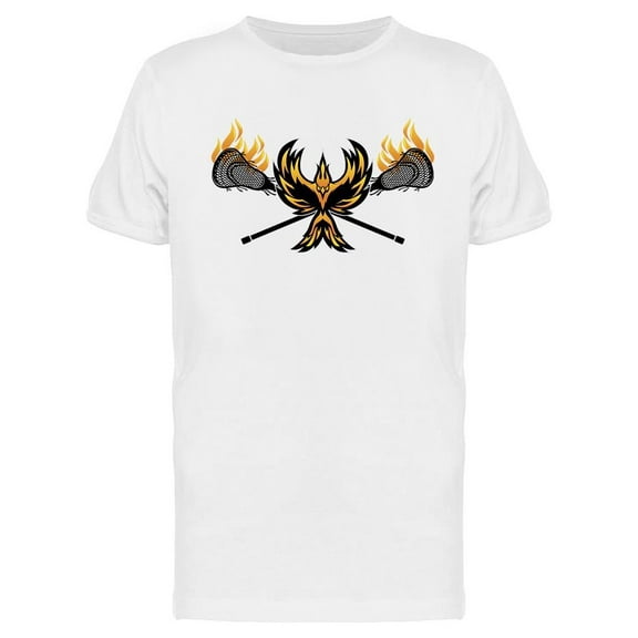 Phoenix Bird Lacrosse Team  T-Shirt Men -Image by Shutterstock, Male Medium