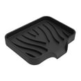 thumbnail image 3 of Jaboneras Jabonera de silicona Bandeja decorativa Organizador antideslizante Jabonera para Negro, 3 of 9