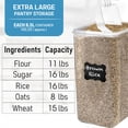thumbnail image 3 of Recipiente de almacenamiento de harina White Feather Supplies, 8,5 L, hermético, 3 of 9