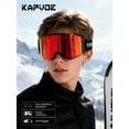 thumbnail image 2 of KAPVOE Magnetic Ski Goggles Snowboard Goggles for Men Women Snow Glasses OTG Anti Fog 1OO% UV Protection, 2 of 6
