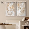 thumbnail image 3 of Golden Luxe Abstract Pair Set Shadowbox Neutral Abstract Art by Art Remedy, Blonde Frame, 24 x 36, 3 of 6