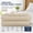 Beige, variant on King Size Fitted Sheet 2 Pack - Hotel Quality Deep Pocket Cooling Sheets - Ultra Soft Breathable Brushed Microfiber - Light Blue
