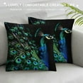 thumbnail image 3 of Nawypu  Peacock Feather Throw Pillow Covers Sofa Pillowcase Car Square Throw Pillowcases Home Decoration, 3 of 5