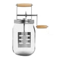 thumbnail image 1 of 1.5L Glass Butter Churner, Large 52-Fluid Ounce Capacity Butter Churner Hand Crank Mason Jar, Butter, 1 of 5