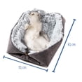 thumbnail image 2 of Cama para Gatos Lavable y Esponjoso Cojín para Gatos 2 en 1 Lugar para Dormir para Gatos Sofá para Gatos Manta para Gatos Suave para Gatos Perros pequeños Cojín de Felpa para Gatos Tamaño de Cama 60, 2 of 5