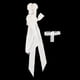 thumbnail image 3 of Figura de acción con vestido largo, ropa femenina, vestido de soldado para figura de acción de 12" blanco, 3 of 9