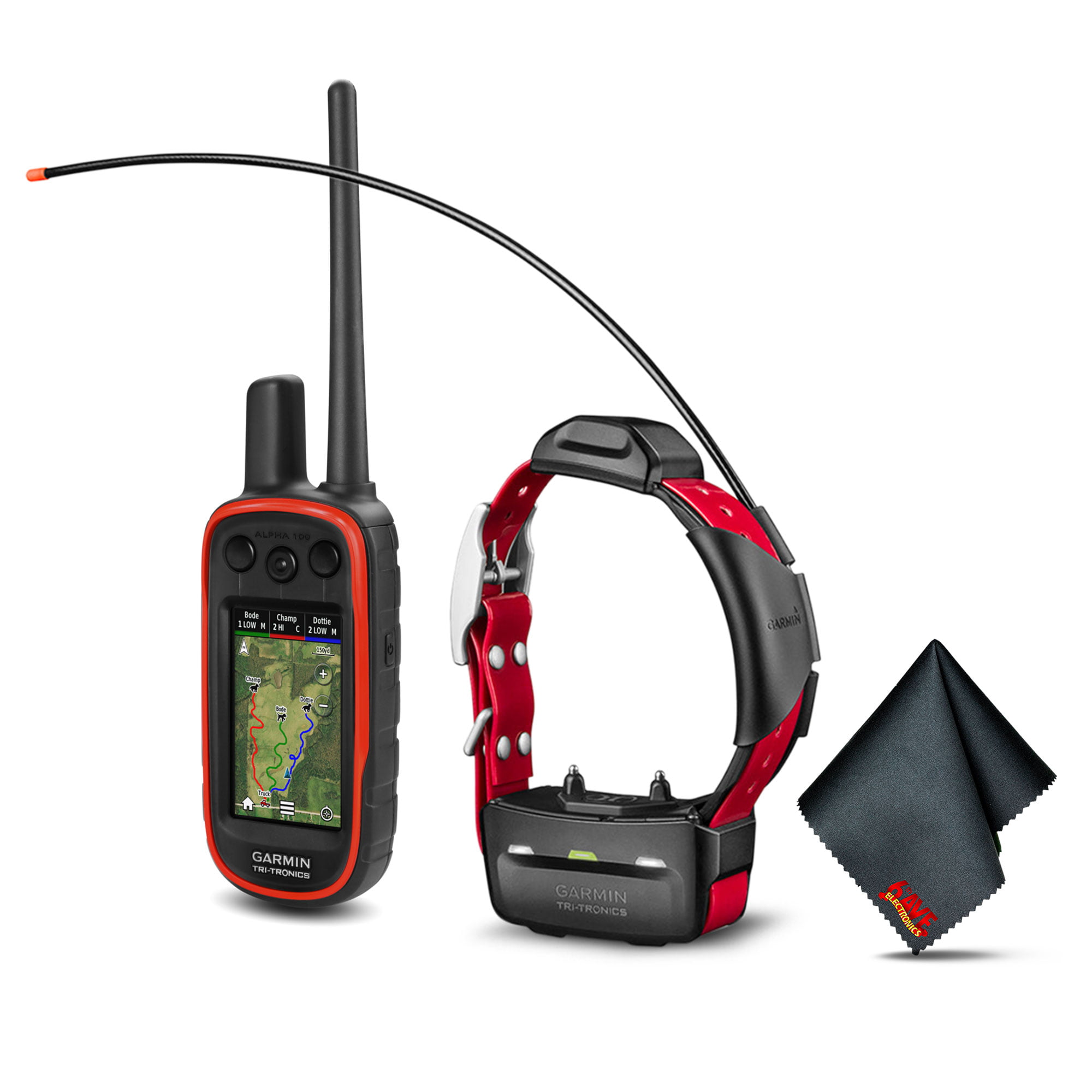 Garmin 100 with TT15 GPS Collar and 6Ave Cleaning Cloth - Walmart.com