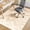 Beige Brown Wave, variant on ORGOWEL Office Chair Mat for Hardwood Floor/Tile Floor 47"x59" Non Slip Desk Chair Mat Low Pile Computer Gaming Chair Rug for Rolling Chair Protector for Office Den Computer Desk, Green Abstraction