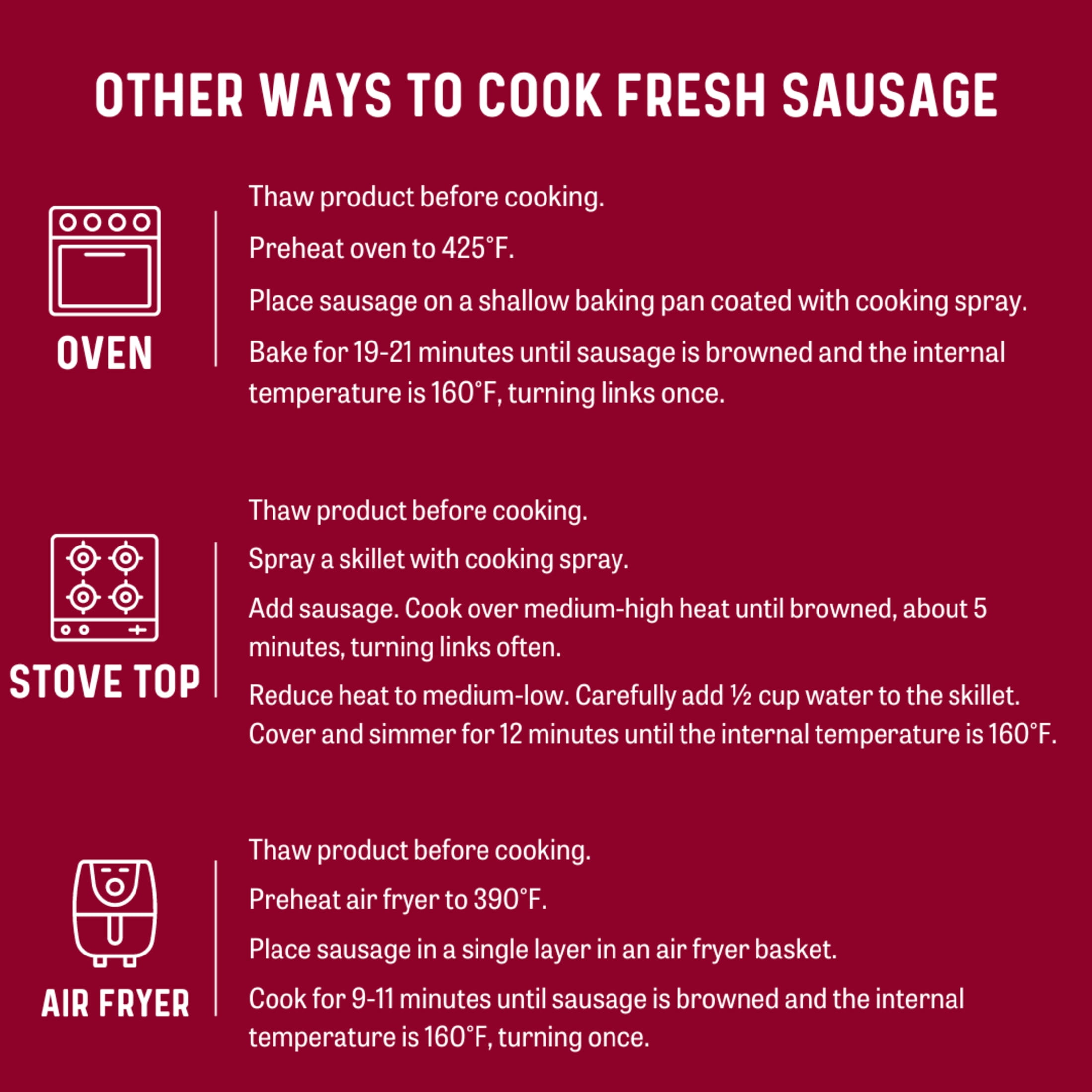 Johnsonville Summer Shandy Bratwurst Pork Sausage Links 19oz Package