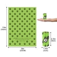 thumbnail image 1 of Pet Bag Garbage Rubbish Dog Poop Waste Bags Eco Friendly Disposable Strong Durable Large Capability Easy Tear For Outdoor WalkingGreen Step Pattern, 1 of 1