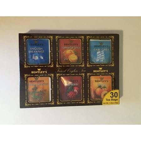 White Tea Sampler - Bentley's finest Ceylon tea sampler 30 tea bags