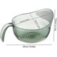 thumbnail image 4 of Cesta de drenaje multifuncional, colador de fregadero de cocina, embudo de drenaje para alimentos, recipiente de plástico para escurrir verduras y frutas., 4 of 4