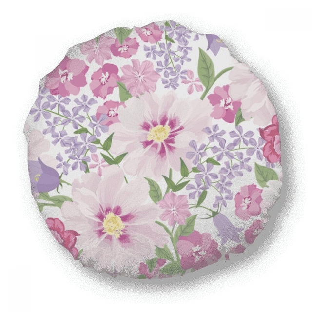 Flower Sea Drawing Art Round Throw Pillow Home Decoration Cushion