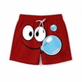 thumbnail image 3 of Pantalones cortos de bolsillo para niños con cordón elástico estampado casual traje de baño pantalones de cinco puntos, 3 of 8