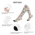 thumbnail image 5 of Lsque Strawberry Pattern Sport Compression Socks for Men & Women 15-20 mmHg Knee High Nurse Pregnant Running Medical and Travel Athletic, 5 of 6