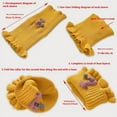 thumbnail image 2 of Karoyedx Winter Scarves for Kids Solid Color Cute fashion Cartoon Knitted Wool Cartoon Warm Neck Scarf Yellow Size,One Size, 2 of 7