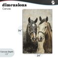 thumbnail image 4 of Stupell Industries Rustic Lodge Pair of Horses in Harmony Canvas Art, 24 x 36, by Creative Studio, 4 of 8