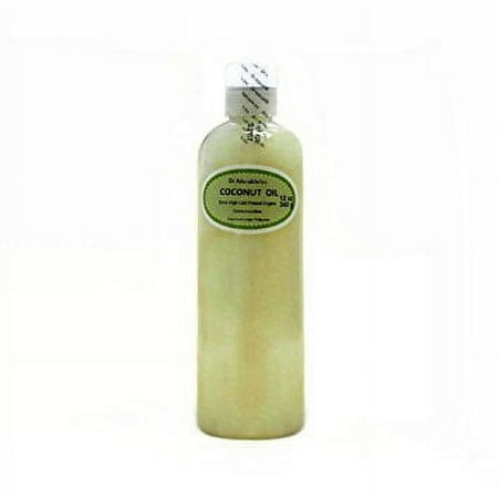 Dr Adorable - 12 oz - Coconut Oil Extra Virgin - 100% Pure Organic Cold Pressed Unrefined Natural Hair Skin