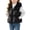 Black, variant on Besolor Toddler Kids Girls Clothes Puffer Vests Fall Winter Fleece Lined Thicken Warm Sleeveless Zipper Hoodies down Jackets with Pocket(18-24 Months,Wine)