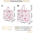thumbnail image 2 of FORMRS Womens Corduroy Tote Bag Crossbody Shoulder Handbag with Pocket, Geometric Love, 2 of 7