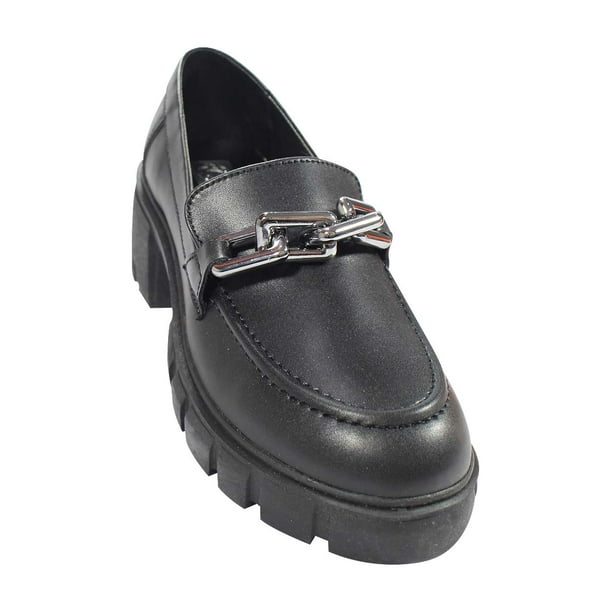 MOCASIN CASUAL LEON MUJER NEGRO SINTETICO 1901 LEON 1901p