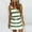 A_Army Green, variant on Jophufed Women Casual V-Neck Short Sleeve Bandage Pocket Stripe Printing Loose Tank Petite Sundresses Cute Dress
