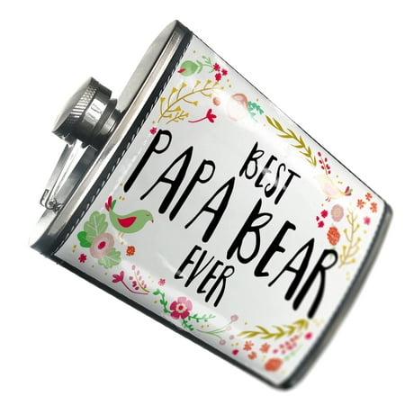 

NEONBLOND Flask Happy Floral Border Papa Bear