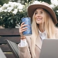 thumbnail image 5 of 20oz Coffee Tumblers Blue Paisley Pattern Stainless Steel Vacuum Insulated Travel Tumbler Coffee Cups Mug with Lid and Straw with Cleaning Brush for Cold & Hot Drinks, 5 of 5