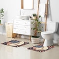 thumbnail image 6 of Yayeee Bath Rug for Bathroom Floor Non Slip Rectangle Fluffy Soft Absorbent Mat, 16"x24", Baseball Pattern, 6 of 7