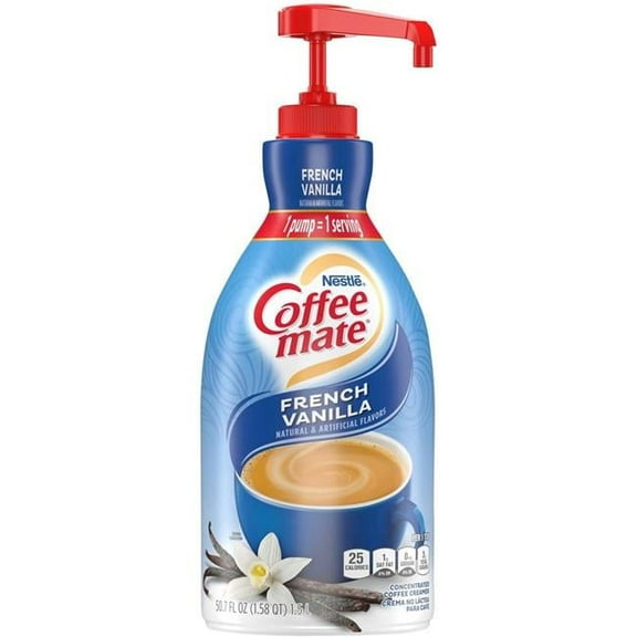 Nestle S.A 1.5 ltr Coffee-Mate Coffee Creamer French Vanilla Pump Bottle
