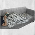 thumbnail image 5 of Grunge Soft Flannel Fleece Throw Blanket, Geometric Circle Splashes Smudges Hand Drawn Murky Polka Dots Monochrome, Cozy Plush for Indoor and Outdoor Use, 50" x 70", Charcoal Grey White, by Ambesonne, 5 of 5