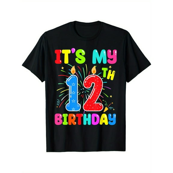 It's My 12th Birthday 12 Year Old Birthday Boys Girls T-Shirt