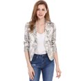 thumbnail image 1 of INSPIRE CHIC Women's Open Front Floral Print Blazer, 1 of 7