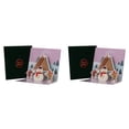 thumbnail image 1 of MZXELPRJD Christmas Cards 2PCS Christmas Greeting Cards 3D Merry Christmas Cards with Envelopes Greeting and New Years Cards, Perfect to Send Warm Holiday Wishes to Friends and Family, 1 of 1