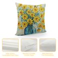 thumbnail image 4 of Shiartex  Home Sweet Home Yellow Flowers Throw Pillow Covers,  Spring Summer Seasonal Decorations for Home, 4 of 5
