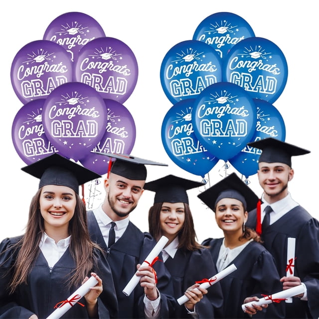 YAOMOBB Balloon Decor Graduation Balloon Set Inflatable Congrats Grad Letters for 2023 Senior Year Celebration