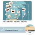 thumbnail image 2 of Tooth Office Rug Door Carpet Indoor Rugs Polyester Non-Slip Machine Washable, 2 of 6