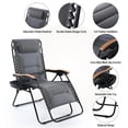 thumbnail image 2 of Sophia&William 2 Pieces Outdoor Oversized Padded Zero Gravity Chairs - Grey, 2 of 8