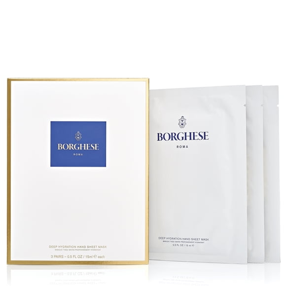 Borghese - Deep Hydration Hand Sheet Masks, 3 Pairs