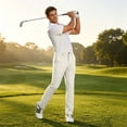 thumbnail image 6 of Rexolia Men's Golf Pants Stretch Quick Dry Lightweight Work Dress Pants with Pockets White 3XL, 6 of 8